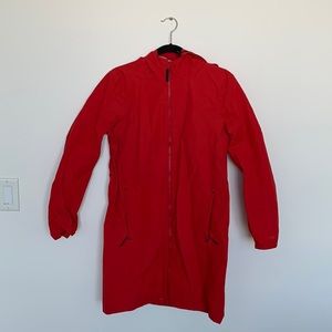 Lole rain jacket, red, size small